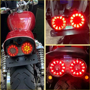 YHMOTO License Plate <b>Bracket</b> Kennzeichenhalter for Honda Yamaha Kawasaki Harley BMW LED Tail Light Frame - Product Image 3