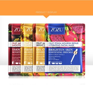 มาส์กหน้าบำรุงผิวจากผลไม้สดธรรมชาติ ZOZU ผสมกลีเซอรีน อัลลันโทอิน สารสกัดจากสับปะรด แก้วมังกร มะม่วง และมังคุด ช่วยฟื้นฟูผิว - Product Image 6