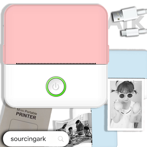 SourcingArk Portable Pocket Handheld BT Connection Low Cost Wireless Label Printer Picture Sticker <b>Mini</b> Printer Home Office X6 - Product Image 1
