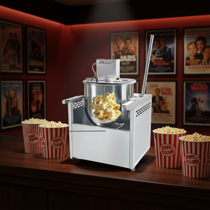 Machine à Popcorn Professionnelle Automatique Commerciale Mini à Gaz 220V Haute Productivité pour Boulangeries, Restaurants et Snack-bars - Product Image 1
