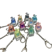 Mini-clavier mécanique créatif avec interrupteur, jouet anti-stress en forme de canard, porte-clés, jouet de décompression coloré, cadeau
