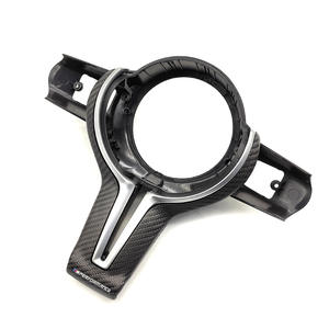 Cubierta de <span class=keywords><strong>volante</strong></span> de fibra de carbono cubierta decorativa de coche de rueda F mate de carbono completo para <span class=keywords><strong>BMW</strong></span> 1 2 <span class=keywords><strong>3</strong></span> 4 5 6 7 series X3 X4 X5 X6 - Product Image 2