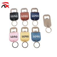 Décapsuleur porte-clés personnalisé avec logo imprimé, en cuir PU, mini décapsuleur pour bière, idéal pour cadeaux souvenirs (vente en gros)