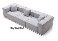 Ensemble de canapé modulable en flanelle personnalisable, canapé convertible pour salon, mousse haute densité, compressible, pliable, carré