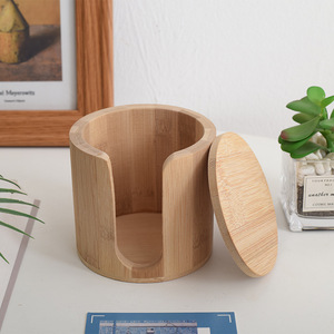 Tre tái sử dụng vòng Hiện Đại Mỹ phẩm trang điểm Remover bông lưu trữ hộp - Product Image 3