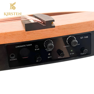 Guitare acoustique silencieuse en bois de 38 pouces avec cadre amovible et logo personnalisé, 6 cordes, pour les passionnés de musique - Product Image 6