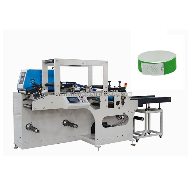 Tyvek Wristband Flexo Printing Machine 380V 1 Year Warranty for Hospital and Event Use