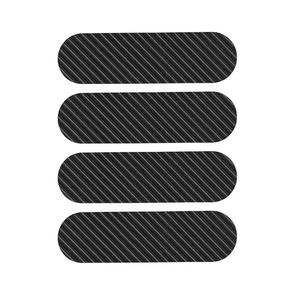 Almohadillas Antideslizantes de Goma Autoadhesivas con Textura Diagonal Ovalada Larga Personalizadas, Pies de Goma para Muebles con Absorción de Impactos Electrónicos - Product Image 1