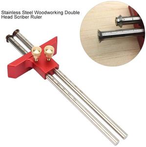 Thép không gỉ chế biến gỗ đánh dấu đo Châu Âu đôi đầu Mortise đo <span class=keywords><strong>Scribe</strong></span> lưỡi scriber cai trị bằng gỗ <span class=keywords><strong>Scribe</strong></span>-line - Product Image 2