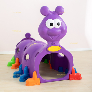Plástico CaterpillarTunnel Kindergarten Preescolar Niños Juguetes Bebé Gatear Empalmable Púrpura Caterpillar Tunnel <span class=keywords><strong>para</strong></span> niños - Product Image 2