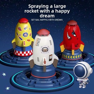 2025 nuevo verano al aire libre rociador de agua cohete espacial rociador juguete niños pequeños eyección cohete rociador chorro de agua cohete - Product Image 2