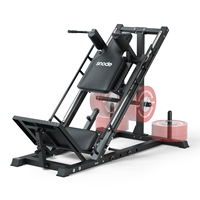 SNODE Appareil Commercial de Musculation des Jambes : Leg Press et Hack Squat Double Fonction, Charge à Disques, pour Entraînement de la Partie Inférieure du Corps en Salle de Sport