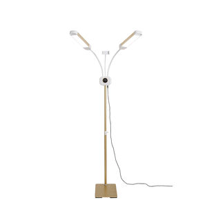 Lampe à <span class=keywords><strong>cils</strong></span> LED à double bras réglable en or avec un CRI élevé de 95, bras oscillant, lampe de salon pour la lecture et les <span class=keywords><strong>cils</strong></span>, construction en métal - Product Image 6