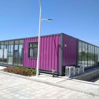 Maison de conteneur habitable en acier préfabriqué non standard, transport facile, piscine, Chine