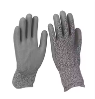 Gants de protection L5 anti-dérapants et résistants aux coupures, avec paume enduite de PU, pour le travail du bois, la construction, la mécanique et le jardinage – Offre Spéciale