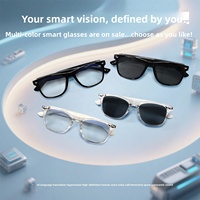 Lunettes Intelligentes de Traduction IA, Étanche IP67, Contrôle par APP, Musique Sans Fil, Casque d'Appel Portable, Lunettes Meta