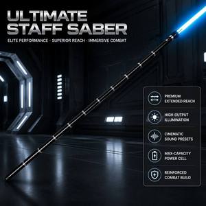 Sabre laser Nexussabers, <span class=keywords><strong>épée</strong></span> à pointe, poignée en métal, changement de couleur infini, poignée en métal lourde, duel fluide, sabre laser lumineux, jouets lumineux - Product Image 1
