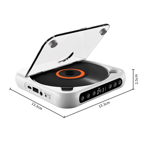 Smart Multi Format Portable <b>CD</b> <b>Player</b> With BT Touchscreen For Home <b>Car</b> Use USB Headphone Jack Plastic Material Compact Design - Product Image 4
