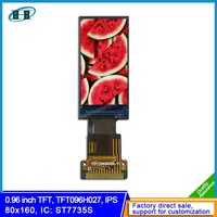 Layar 0.96 Inci 80X160 IPS TFT LCD Display 13 Pin TFT LCD Display Module