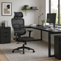 Chaise de bureau ergonomique moderne pivotante avec support lombaire en maille, réglable, de luxe, pour PDG, personnalisable, ensemble de mobilier de bureau