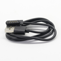 Fabrik-Großhandel USB-A-Stecker auf 4-PIN POGO-PIN-Anschluss für Smartwatch-Aufladung in der Elektronik-Ladebranche