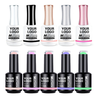 Vente chaude Gel Vernis À Ongles Ensemble Boîte Couche De Base Professionnel Super Longue Durée Gel De Base Couleur Pure Couche De Finition Et Ensemble De Couche De Base