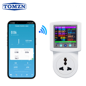 Универсальная розетка TOMZN TOVPD1-SKW (EU) с Wi-Fi TUYA, измерением напряжения и тока (AC 110V-220V, 1-16A), с функцией учета электроэнергии и автоматическим выключателем. - Product Image 1
