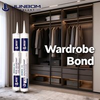 JUNBOM 8100 Perekat Polimer MS Netral untuk Perekat Stan Pameran, Perekat Interior, Perekat Panel Rumah