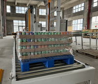 Machine de palettisation semi-automatique pour canettes en PET et aluminium, ligne d'emballage de boîtes en carton avec dispositifs de sécurité