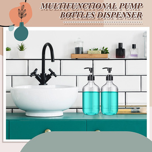 200Ml 250Ml 300Ml 500 Ml Nhựa Hổ Phách Boston Tóc Dầu Gội Dầu Lotion Chai Với Bơm Cho Mỹ Phẩm Rửa Tay Bao Bì 500 Ml - Product Image 5