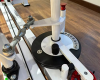 Machine commerciale d'abduction et d'adduction des hanches avec pile de poids en acier de 70 kg, entraîneur de cuisses intérieures et extérieures pour l'entraînement des muscles des jambes et des fessiers en salle de sport