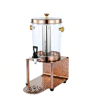 Distributeur de jus de luxe en acier inoxydable, à un ou deux réservoirs, or, or rose, argent, pour hôtel, mariage, buffet, restauration