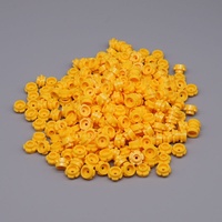 Blocs de construction en plastique faits à la main, remplis de petites particules, 40 pièces, modèles de plantes et d'arbres en forme de fleur à cinq pétales, 100 jouets de construction