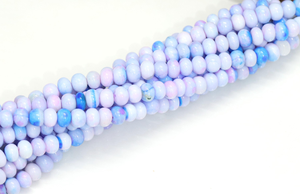 Hermosas CUENTAS DE FORMA DE rondelle suave de ópalo de lavanda, cuentas de piedras preciosas de ópalo de lavanda de 15 ", cuentas de ópalo, artesanía de fabricación de joyas - Product Image 5