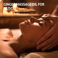 Huile de massage corporelle à l'extrait d'herbes de gingembre biologique 100% pure pressée à froid parfumée pour tous types de peau
