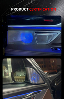 Couverture de haut-parleur avec éclairage ambiant LED, 13 pièces pour BMW Série 7 G11, accessoires de garniture intérieure de voiture