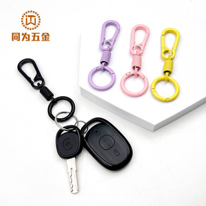Llavero con resorte para coche, de aleación de zinc, colorido, para montañismo, con gancho de rebote para llaves de coche - Product Image 2