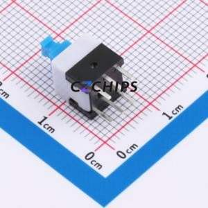 HX 8-8 ZS Push Button Switch DIP Switch Double Pole Double Throw Self-Locking Rectangle Plunger Through Hole - Product Image 2