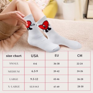 Calcetines <span class=keywords><strong>de</strong></span> Algodón con Diseño <span class=keywords><strong>de</strong></span> <span class=keywords><strong>Corazón</strong></span> Rojo <span class=keywords><strong>de</strong></span> Dibujos Animados, Diseño <span class=keywords><strong>de</strong></span> <span class=keywords><strong>Bad</strong></span> <span class=keywords><strong>Bunny</strong></span>, Transpirables, que Absorben el Sudor, Calcetines Deportivos Casuales <span class=keywords><strong>de</strong></span> Moda, Logotipo Personalizado - Product Image 6