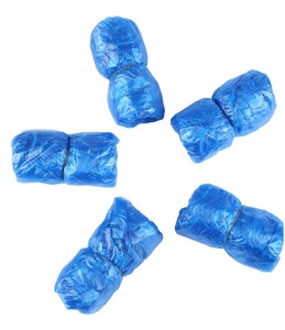 50쌍 신발 커버 일회용 두꺼운 CPE 방수 방진 PE 플라스틱 부츠 신발 커버 - Product Image 6