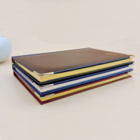 Carnet de notes personnalisé avec logo, couverture rigide en similicuir A5, texture éponge, cadeau de bureau