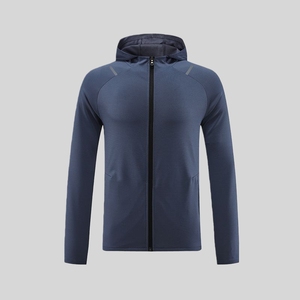 Giacca Antivento da <span class=keywords><strong>Uomo</strong></span> per Allenamento ad Asciugatura Rapida in Spandex e Poliestere Giacca da Palestra per Corsa e Allenamento all'Aperto con Zip - Product Image 4