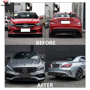 Fornitura Diretta Paraurti Anteriore Paraurti Posteriore Cofano Faro Minigonne Laterali per <span class=keywords><strong>Mercedes</strong></span> Benz Classe <span class=keywords><strong>CLA</strong></span> <span class=keywords><strong>W117</strong></span> 17-19 a AMG CLA45 - Product Image 3