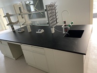 Table de laboratoire en acier inoxydable, ignifuge, anti-explosion, antimicrobienne, design moderne pour usage scolaire et hospitalier, scientifique
