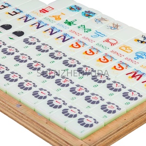 Ensemble de Mahjong américain côtier frais fête de <span class=keywords><strong>plage</strong></span> rassemblements sur mesure affichage de carreaux de Mahjongg en acrylique - Product Image 5