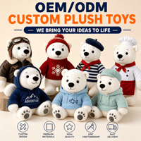 Peluche Ours Polaire Classique Vintage Originale (80cm) – Vente en Gros, Commande en Gros d'Animaux en Peluche, Jouet Doux, Personnage, Mascotte ODM