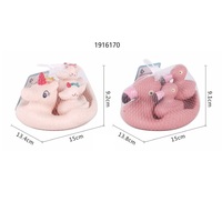4PCS Bain Licorne & Flamant Rose Set PVC sans trou pour le bain de bébé/plage/jeu intérieur