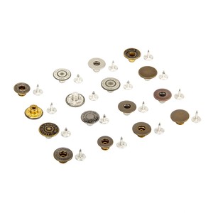 Brass Zinc Alloy Metal Cover <b>Rivet</b> 20mm Engraved Custom Size Design logo Denim Jacket Jeans Button for Denim - Product Image 1