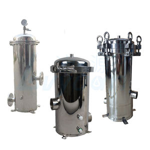 Boîtier de cartouche de filtre à eau poli industriel 10/20/30/40 pouces SS304/SS316 500L/heure 100Psi traitement de l'eau de travail - Product Image 1