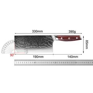 Couteau à viande Damas ultra-affûté, couteau de cuisine japonais pour <span class=keywords><strong>boucher</strong></span>, couteau multifonction pour couper la viande et les légumes - Product Image 6